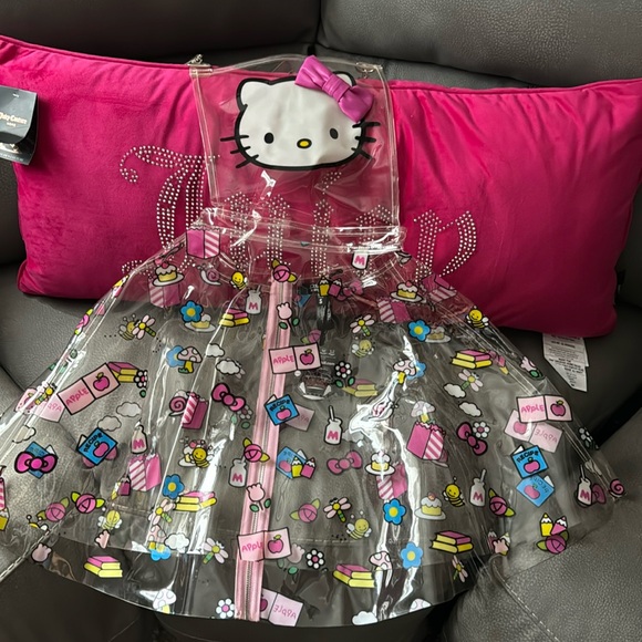 Dolls Kill x Hello Kitty CLEAR OVERALL DRESS - Picture 3 of 6